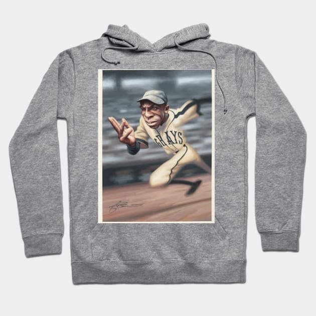 Cool Papa Bell Hoodie by JamesBennettArt